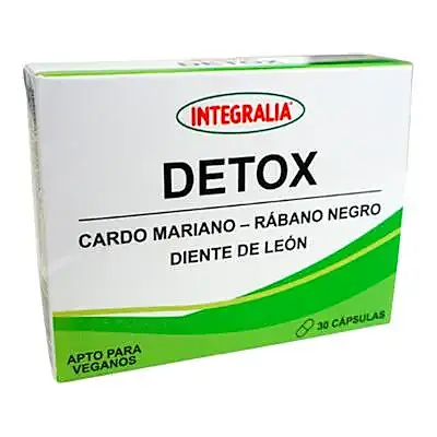 Detox 30 cápsulas vegetales, Integralia