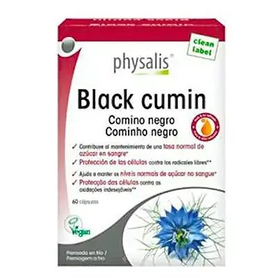 Black cumin 60 cápsulas, Physalis