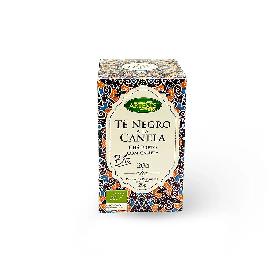 Infusión té negro canela BIO 20 filtros, Artemis