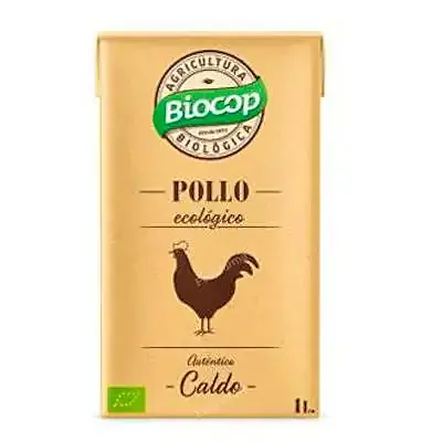 Caldo de pollo autentico tetrabrick BIO 1 l, Biocop