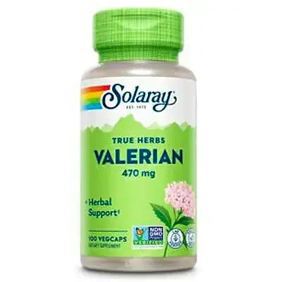 Valerian 470 mg 100 cápsulas vegetales, Solaray