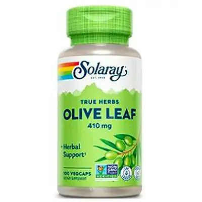 Olive leaf 410 mg 100 cápsulas vegetales, Solaray