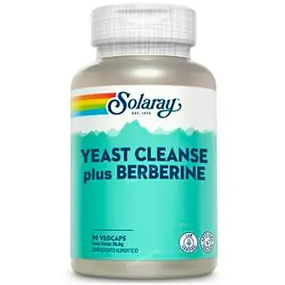 Yeast cleanse plus berberine 90 cápsulas, Solaray