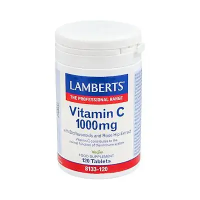 Vitamina c 1000 bioflavonoid rose h 120t, Lamberts
