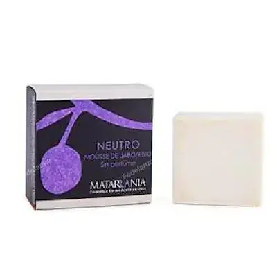 Mousse de jabón neutro pastilla BIO 100 g, Matarrania