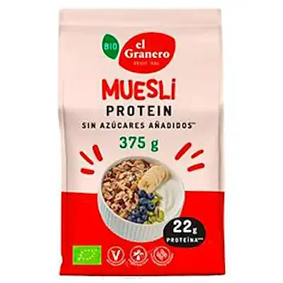 Muesli protein BIO 375 g, El Granero