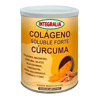 Colágeno soluble forte cúrcuma neutro integra 300 g, Integralia