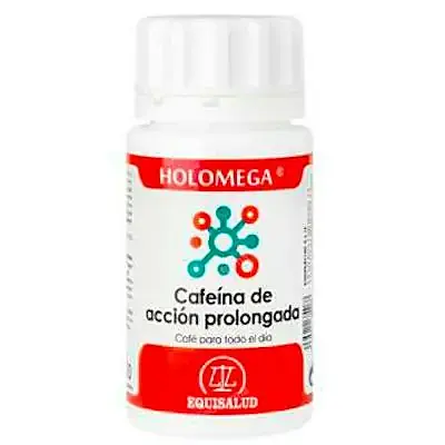 Holomega cafeina accion prolongada 50 cápsulas, Equisalud