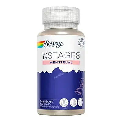 Menstrual stages 24 cápsulas vegetales, Solaray