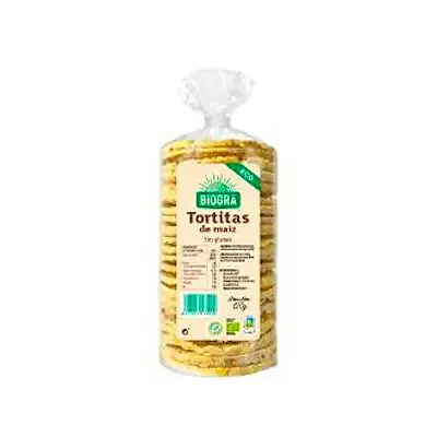 Tortitas de maiz sin gluten BIO 120 g, Biogra