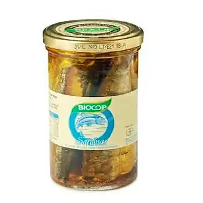 Sardinas BIO 195 g, Biocop
