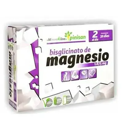 Magnesio bisglicinato 60 comprimidos, Pinisan
