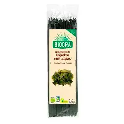 Espagueti de espelta con algas 250 grBIO, Biogra