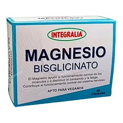 Magnesio bisglicinato 60 cápsulas, Integralia