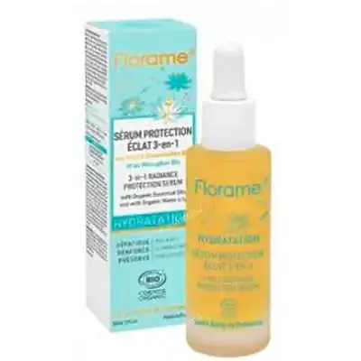 Sérum protección-luminosidad 3 en 1 hydratation BIO 30 ml, Florame