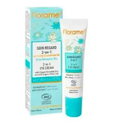 Contorno de ojos 2 en 1 hydratation BIO 15 ml, Florame