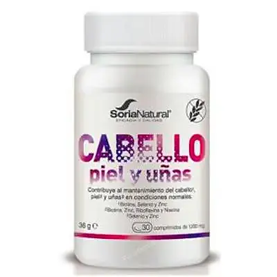 Cabello piel y uñas 30 comprimidos, Soria Natural