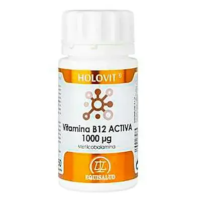 Holovit vitamina B12 activa 1000 µg 50 cápsulas, Equisalud