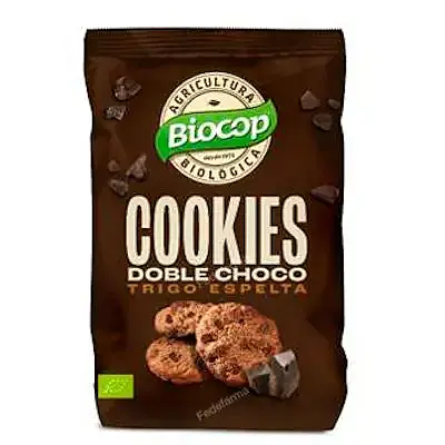 Cookies doble choco trigo espelta 200 g, Biocop