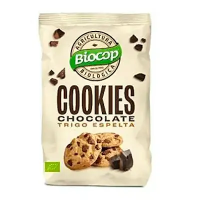 Cookies chocolate trigo espelta 200 g, Biocop