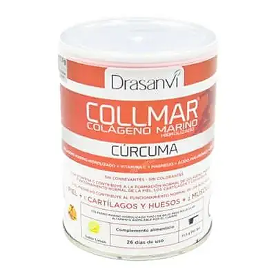 Collmar colágeno marino cúrcuma limón drasan 300 g, Drasanvi