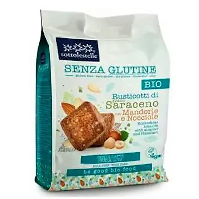 Galleta trigo sarraceno almendra avellana sin gluten BIO 250 g, Sottolestelle