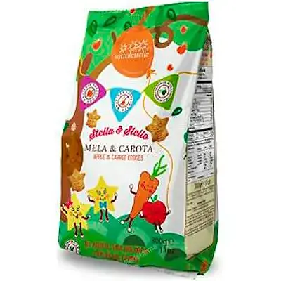 Galleta manzana zanahoria stella stello BIO 300 g, Sottolestelle