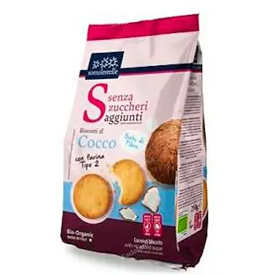 Galleta coco sin azúcar BIO 250 g, Sottolestelle