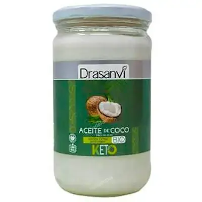 Aceite coco virgen keto BIO 500 ml, Drasanvi