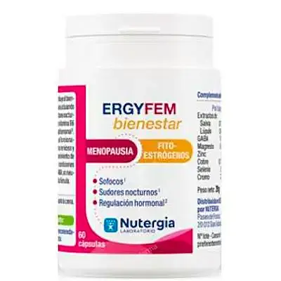 Ergyfem bienestar 60 cápsulas, Nutergia