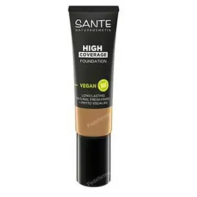 Maquillaje fluido alta cobertura 05 warm beige, Sante Naturkosmetik