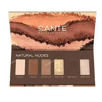 Sombra ojos paleta 6 colores nudy shades, Sante Naturkosmetik