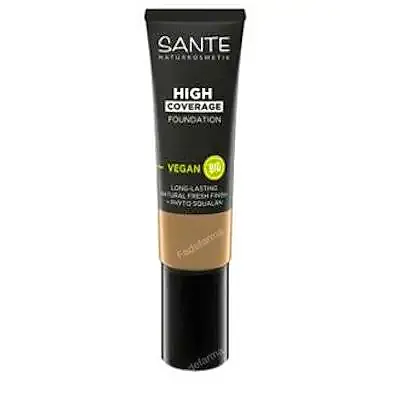 Maquillaje fluido alta cobertura 03 neutral beige, Sante Naturkosmetik