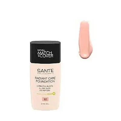 Maquillaje fluido radiant care 02 rose linen, Sante Naturkosmetik