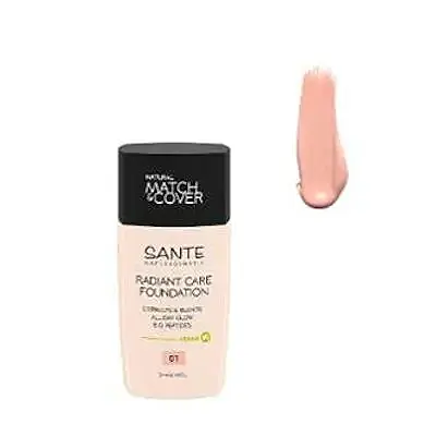 Maquillaje fluido radiant care 01 warm ivory sante, Sante Naturkosmetik