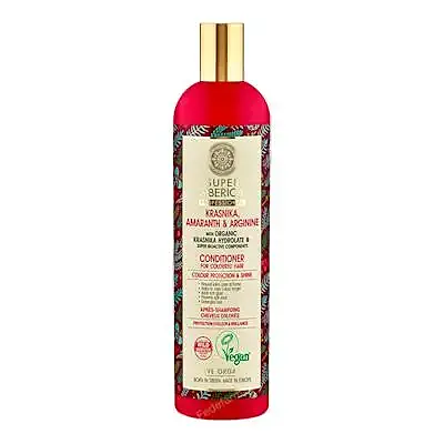 Bálsamo capilar profesional arándano de kamchatka, amaranto y arginina, para cabello teñido 400 ml, Natura Siberica