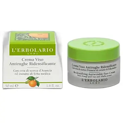 Crema antiarrugas redensificante naranja-alfalfa cara 50 ml, L'Erbolario