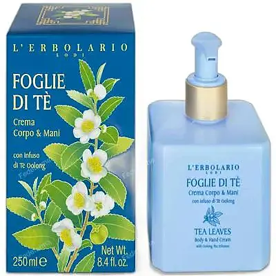 Hojas de té crema cuerpo y manos 250 ml, L'Erbolario