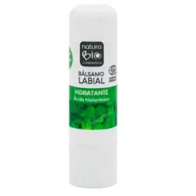 Bálsamo labial hidratante hialurónico menta, Naturabio