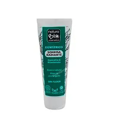 Dentífrico sonrisa radiante espirulina & bicarbonato, Naturabio