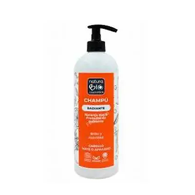 Champú radiante naranja & proteína guisante BIO 740 ml, Naturabio