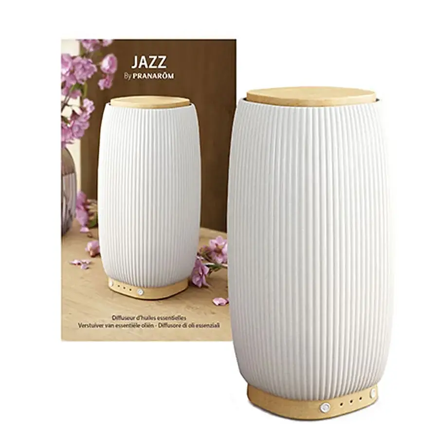 Difusor ultrasonico jazz ceramica y bambu, Pranarom