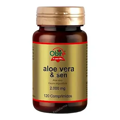 Aloe vera 2000 mg con sen 120 comprimidos, Obire