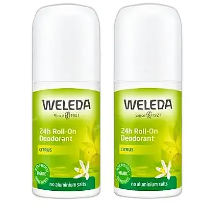 Desodorante rollon citrus 24H 2 x 50 ml, Weleda