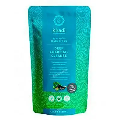 Mascarilla limpieza profunda carbón activado amla 50 g, Khadi
