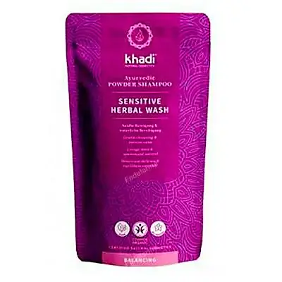 Champú ayurveda polvo cabello sensible 50 g, Khadi