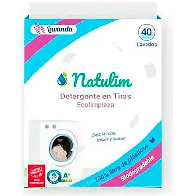 Detergente lavanda tiras 40 tiras BIO, Natulim