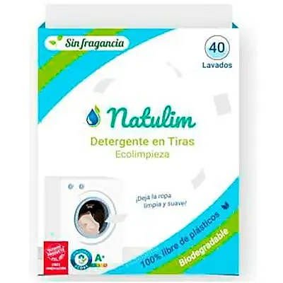 Detergente natural tiras 40 tiras BIO, Natulim
