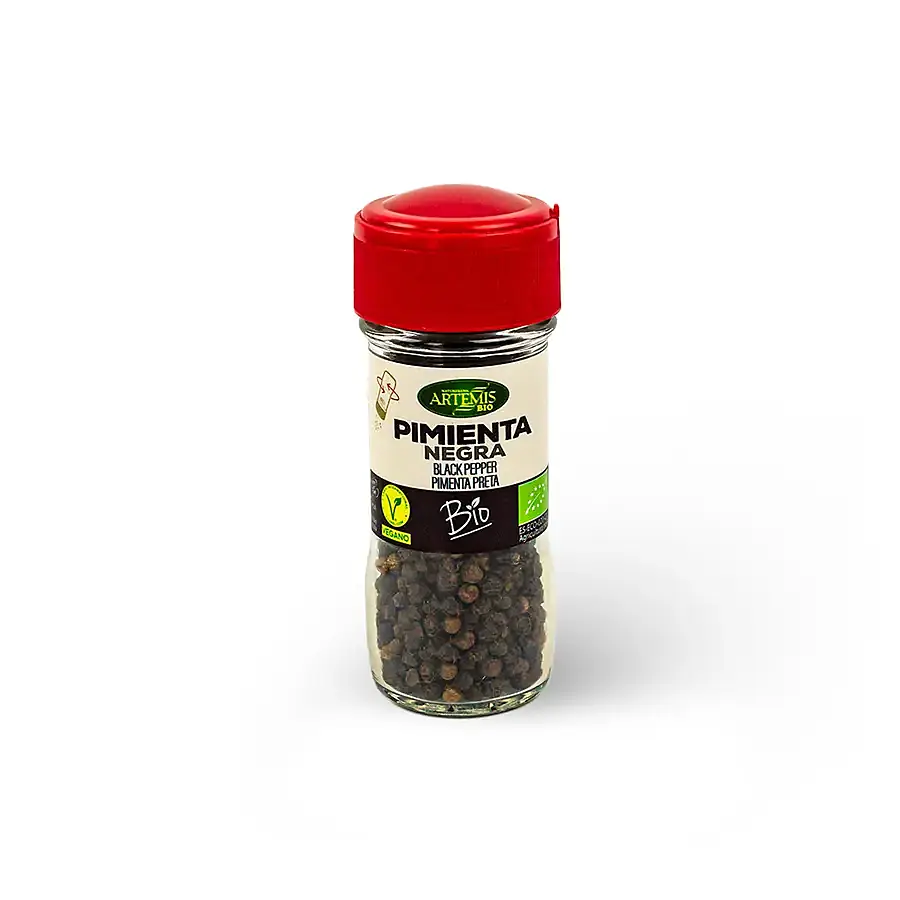 Pimienta negra molinillo tarro BIO 40 g, Artemis