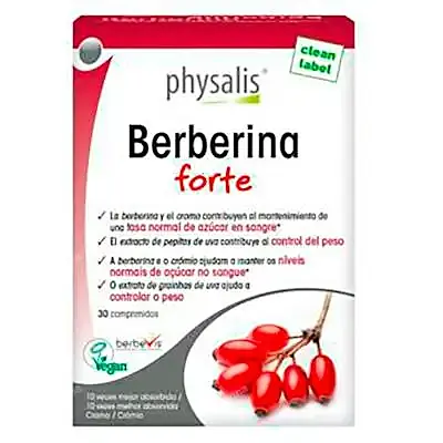 Berberina forte 30 comprimidos, Physalis